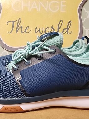 KURU Atom Lightweight Tidal Wave Blue Athletic Sneaker Women Plantar Fasciitis